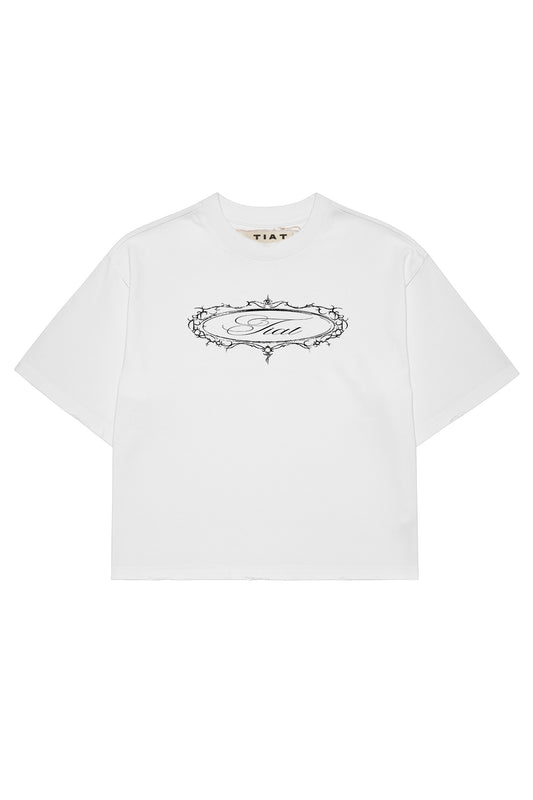 Alchemical Sigil studded t-shirt white