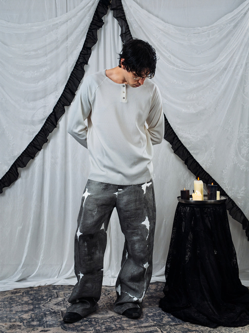 Rough palace linen/cotton pant