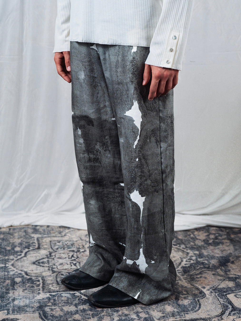 Rough palace linen/cotton pant