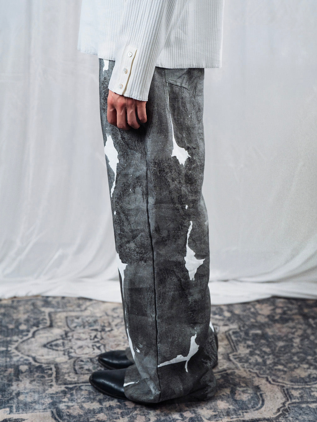 Rough palace linen/cotton pant
