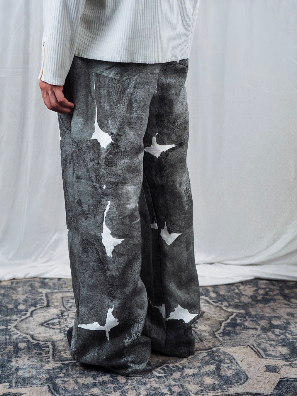 Rough palace linen/cotton pant
