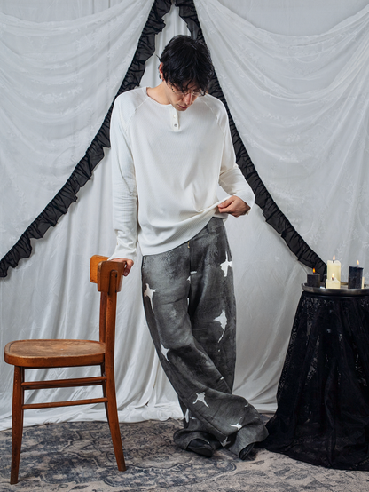 Rough palace linen/cotton pant