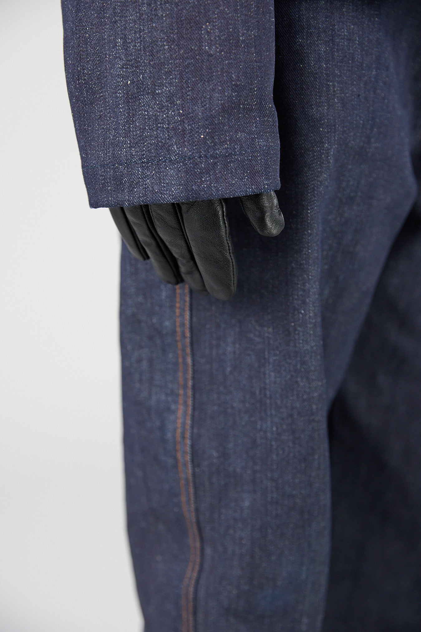 Laser raw denim bootcut