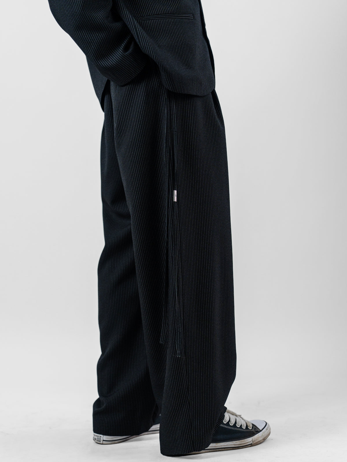 Pinstripe metal pant
