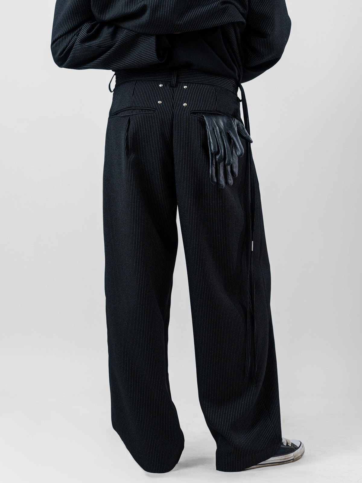 Pinstripe metal pant