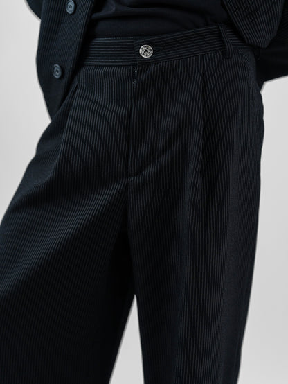 Pinstripe metal pant