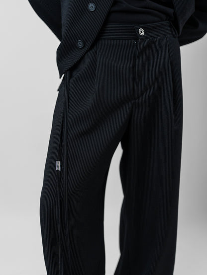 Pinstripe metal pant