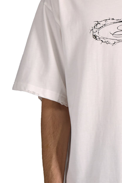 Alchemical Sigil studded t-shirt white