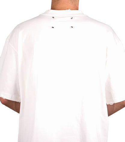 Alchemical Sigil studded t-shirt white