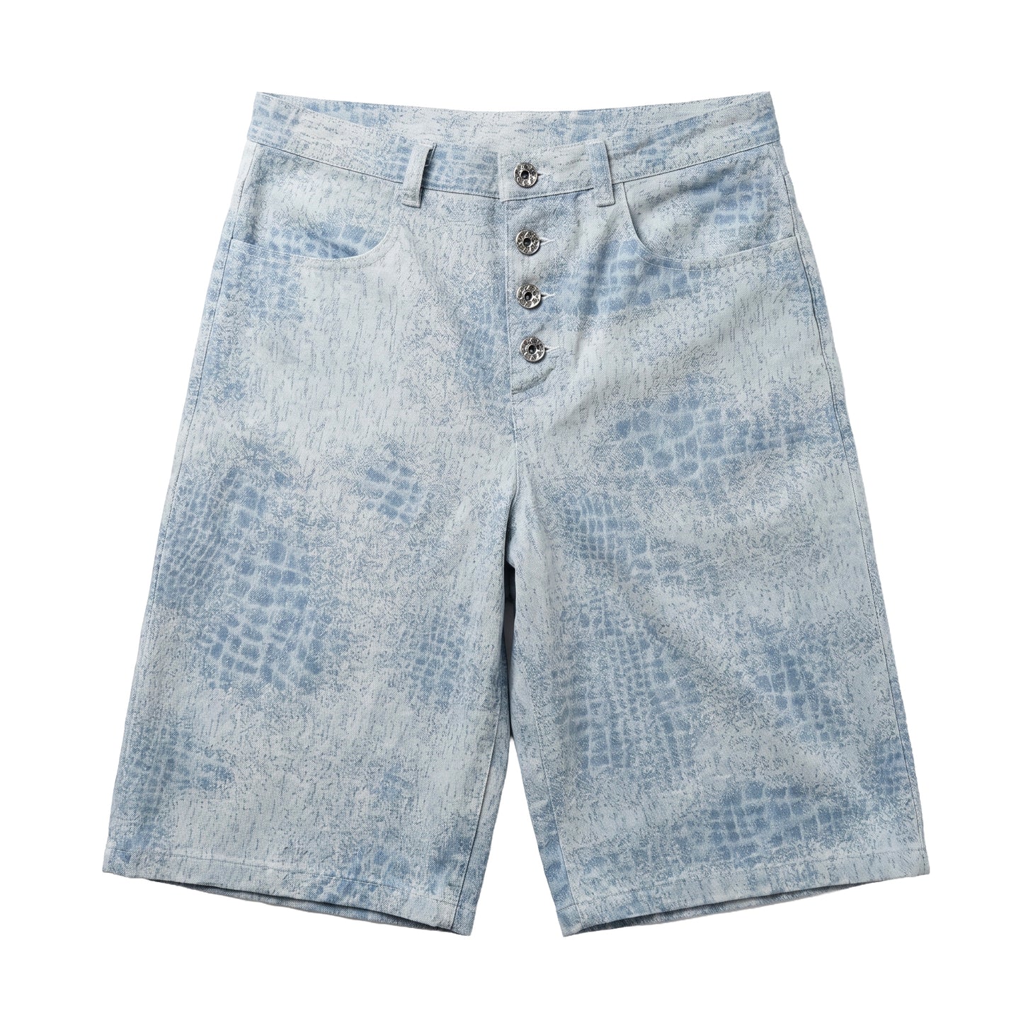 Laser denim jorts